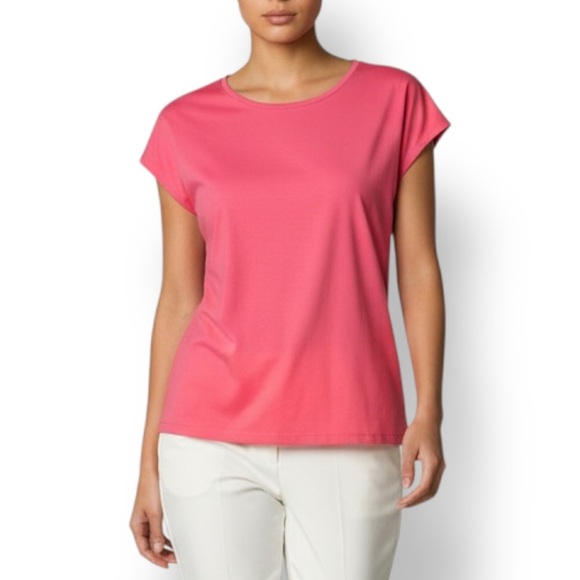 Mossimo Supply Co. Tops - 4/$20 Mossimo Stretch Pink Short Sleeve Scoop Neck Top Large